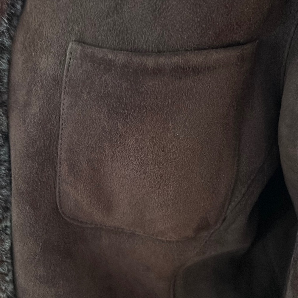 Faonnable Unique Shearling Brown Jacket - image 4